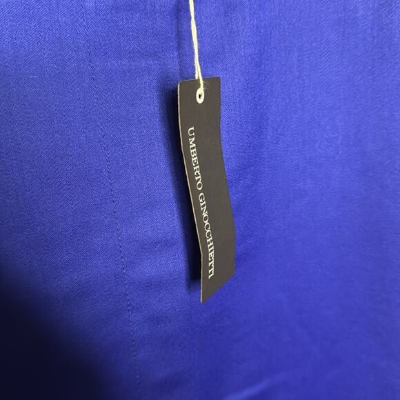 Vintage NWT Umberto Ginocchietti Women's Blue Midi Skirt - Picture 6 of 7